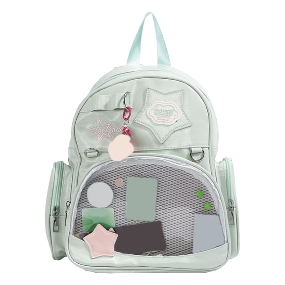 HUISZJ Ita Bag School Backpack, Multi-Pockets School Bag, Portable Laptop Backpack for Students College Travel, Olive Green