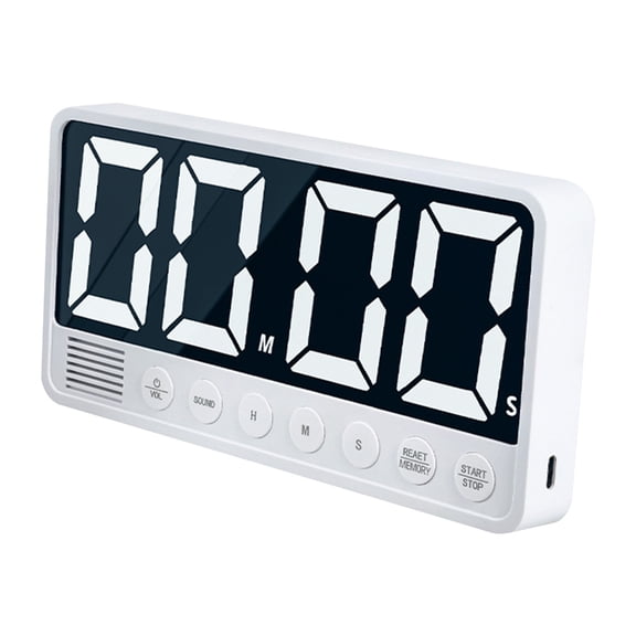 HUISZJ Kitchen Timer, USB Rechargeable Cooking Timer, LED Display Multi-Function Cooking Timer Kitchen Accessory
