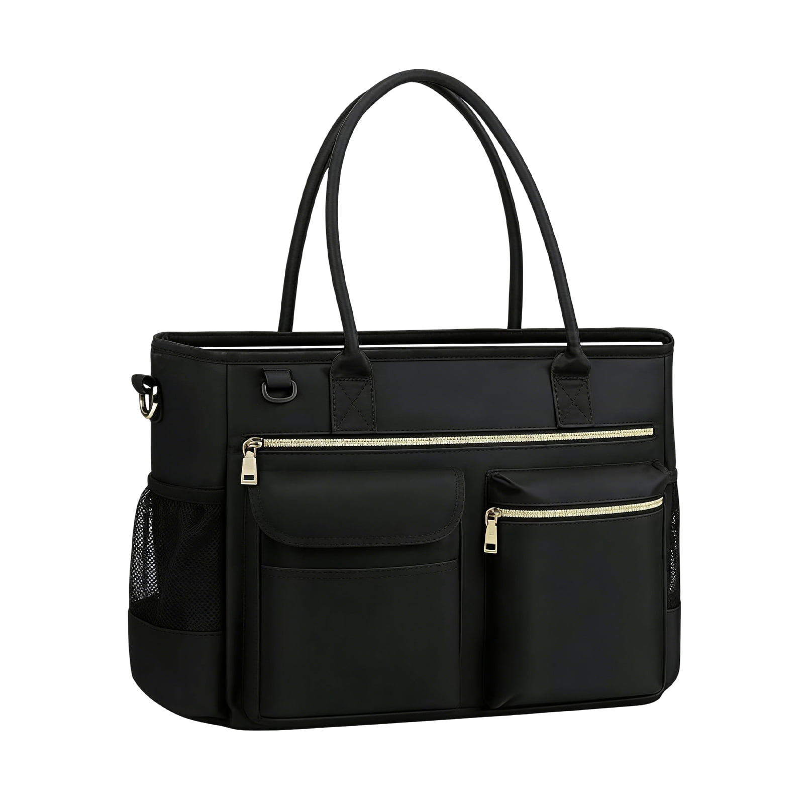 HUISZJ Large Capacity Tote Bag, Laptop Bag with Zipper, Briefcase for Office Work Travel,
