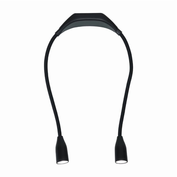 HUISZJ Led Neck Reading Light Bendable Arms Book Light Hands Free Reading Lamp Decorative Lamp （Black）