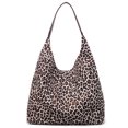 thumbnail image 1 of HUISZJ Leopard Print Shoulder Bag, Women Top Handle Bag, Large Capacity Tote Bag Simple Commuting Bag for Work Travel Outdoor (Beige), 1 of 10