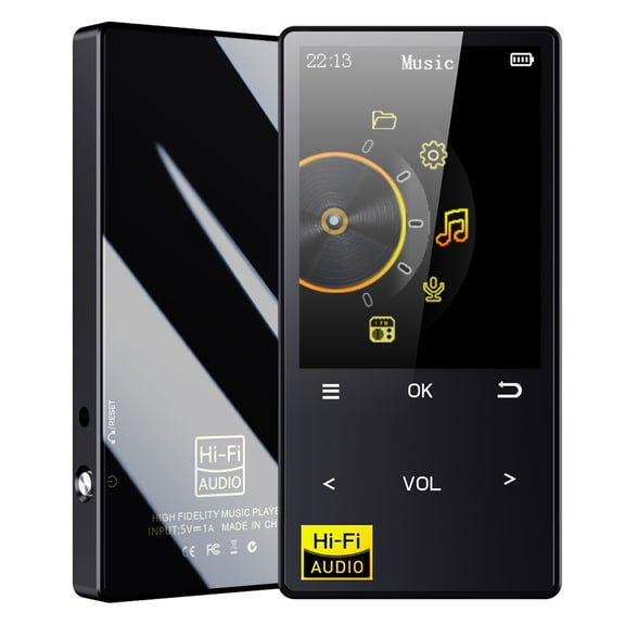HUISZJ MP3 Player, Built-in Speaker Digital HiFi MP3 Player, Digital Music Audio Player