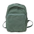 thumbnail image 1 of HUISZJ Multi-Pockets School Backpack, Large Capacity School Bag, Square Bookbag for Students College Travel, Green, 1 of 10