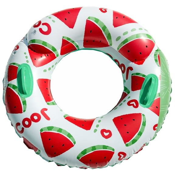 HUISZJ Pool Floating Rings, Watermelon Pattern Inflatable Swim Ring Pool Floating Rings, Leakproof Swimming Rings Floaties for Pool Beach