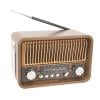 HUISZJ Portable FM AM SW Radio, FM AM SW Portable Radio, LED Flashlight Vintage Radio