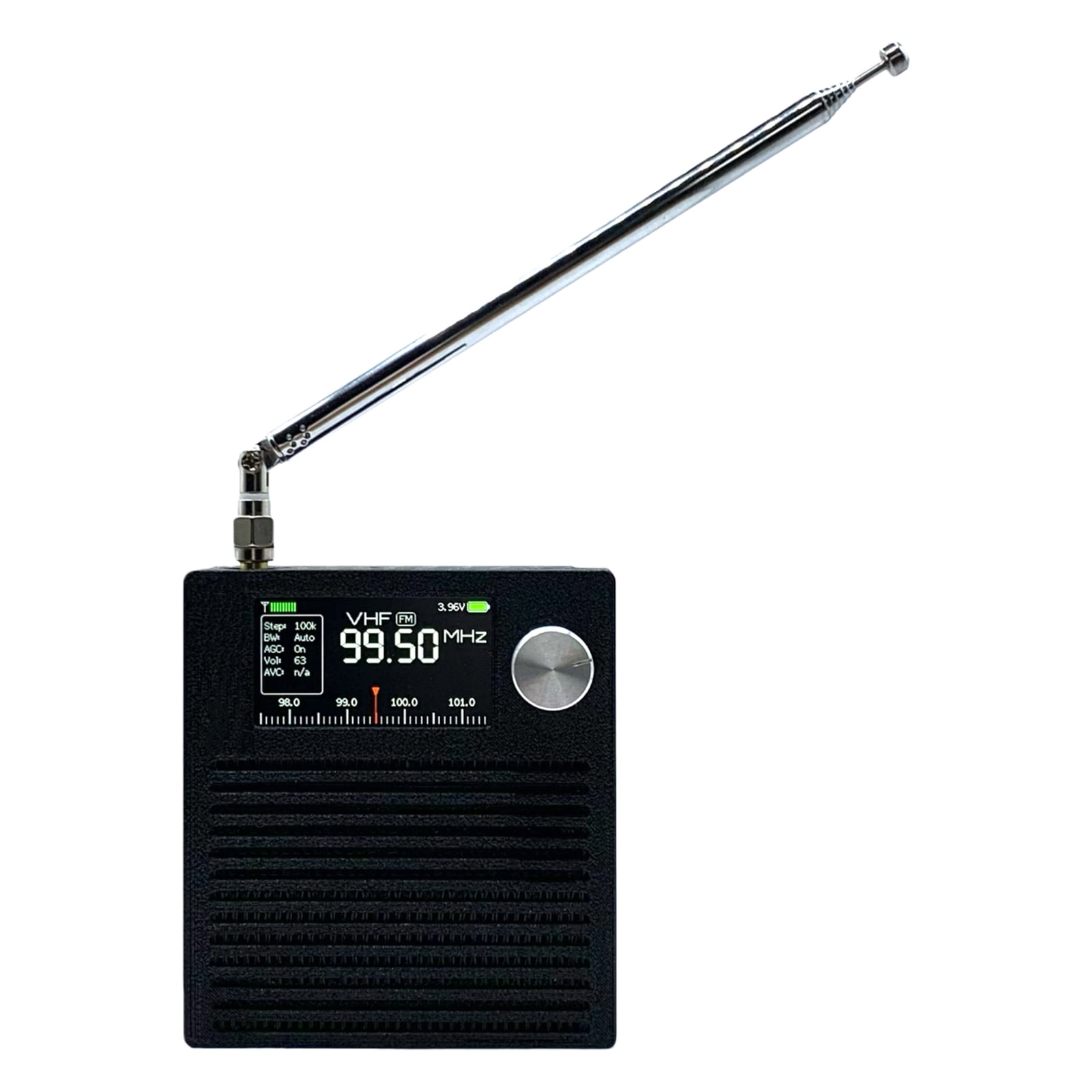 HUISZJ Portable Pocket Radio, 3000Mah Battery Earphone Amplifier Circuit with Antenna, Mini Pocket Radio for Outdoor Jogging Emergency