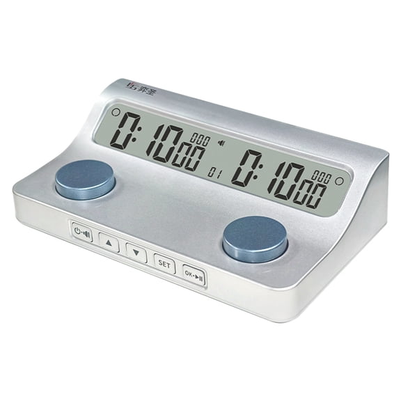 HUISZJ Professional Chess Timer, Digital Chess Clock Portable Chess Timer , Count Down Function Multi-Function Game Timer for Chess Lovers