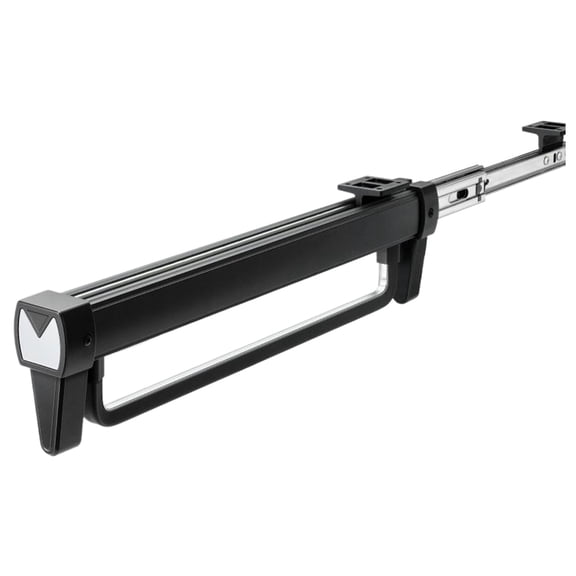 HUISZJ Retractable Clothes Storage Hanger, Adjustable Telescopic Pant Rack, Sliding Metal Closet Organizer for Trousers, Belts & Ties