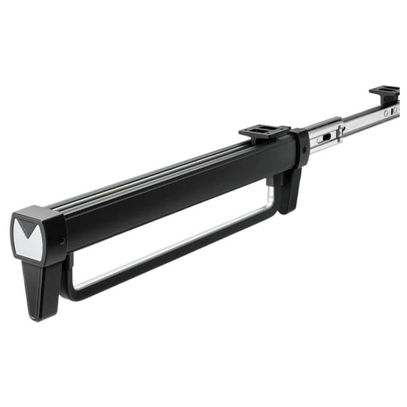 HUISZJ Retractable Clothes Storage Hanger, Heavy Duty Pull Out Trouser Rack, Space Saving Mounted Rail for Closet Cabinet Organization
