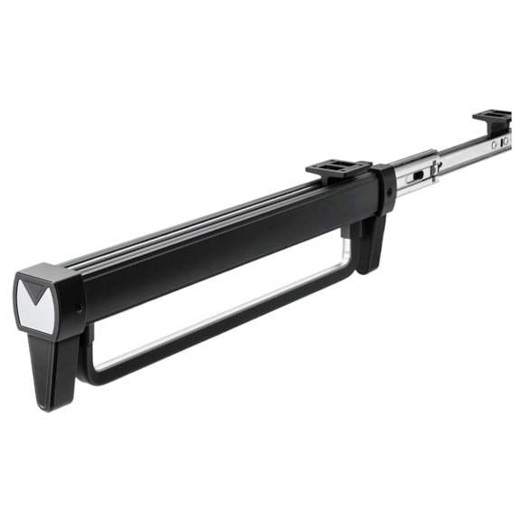 HUISZJ Retractable Clothes Storage Hanger, Adjustable Wardrobe Telescopic Rail Rack, Mounted Pull-out Pants Rack for Pants, Jeans & Scarves