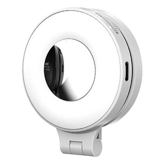 HUISZJ Selfie Light Magnetic Phone, Magnetic Ring Phone Live Streaming, Beauty Light Mini Makeup Mirror Light for Conference Video Recording Makeup Outdoor (white)