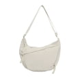 thumbnail image 1 of HUISZJ Shoulder Bag Half Moon Bag, Large Capacity Crossbody Bag, Adjustable Strap Shoulder Bag for Travel Commute Work (White), 1 of 10