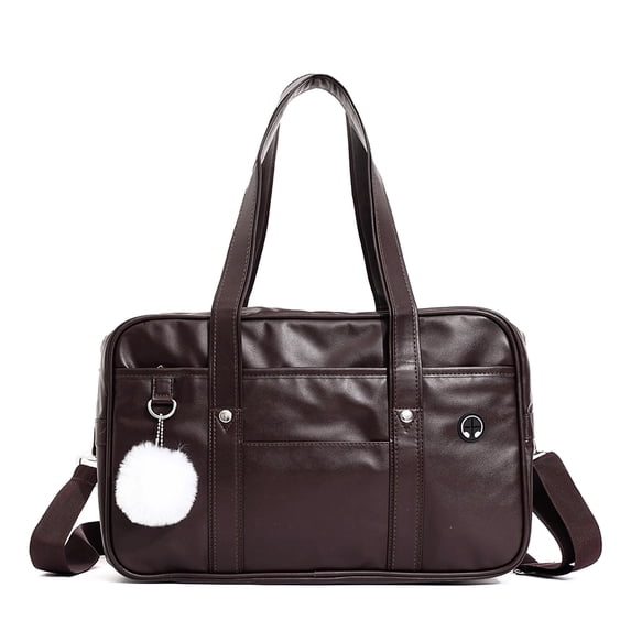 HUISZJ Shoulder Bag, Leisure Tote Bag, PU Leather Shoulder Bag for Work Travel Outdoor (Brown)