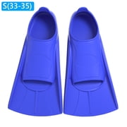 HUISZJ Silicone Swim Fin, Silicone Swim Fin, Comfortable Swimming Flippers Non Slip Floating Flipper Blue