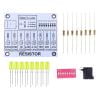 HUISZJ Soldering Practice Kit, DIY Electronic Circuit, Project Resistor Learning Board Electronic Teaching Lab Training Soldering Kit(White)
