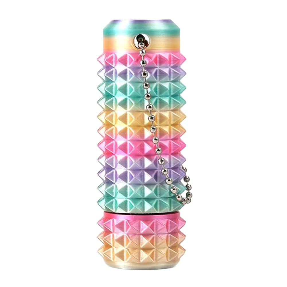Reflexology Keychains HUISZJ Spiky Grippie Stim Keychain, 3D Printed Spiky Hard Massage ...