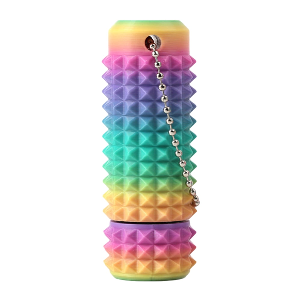 Reflexology Keychains HUISZJ Spiky Grippie Stim Keychain, 3D Printed Spiky Hard Massage ...