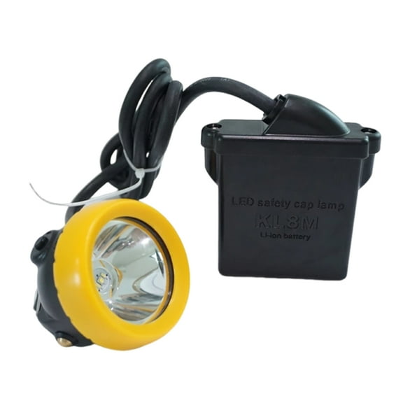 HUISZJ Superbright Mining Headlamp, Rechargeable Explosion-Proof Cap Lamp, Waterproof Underground Miner Light for Hunting Fishing (8m)