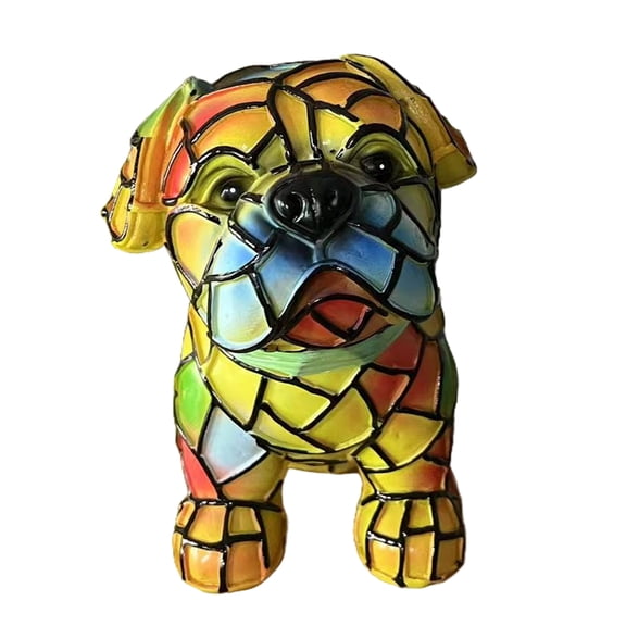 HUISZJ Table Lamp Animal Art Night Light, Colorful Resin Tabletop Night Light, Cute Animal Themed Table Lamp for Bedroom Home Decor (J)