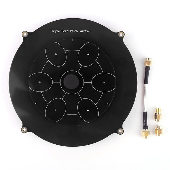 HUISZJ Triple Feed Patch Antenna, 5.8GHz Flat Panel Antenna, Multi-Purpose Directional Circular Polarization Antenna