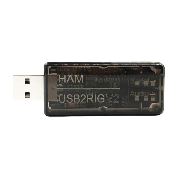 HUISZJ USB Sound Card Connector, PTT Control Radio Sound Adapter, Mini Sound Card Connector