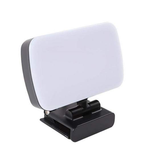 HUISZJ Video Conference Lighting, Adjustable Color Temperature with Clip, Portable Computer Camera Light for Self Broadcasting