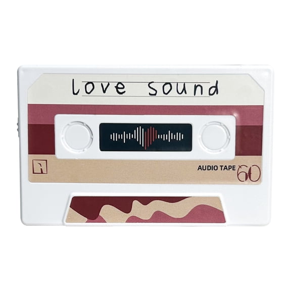 HUISZJ Voice Recordable Greeting Card, 60 Second Voice Recording Greeting Cards, Reusable Speaking Message Recorder for Birthday Party Gift (3.94 x 2.56 x 0.39 inch)