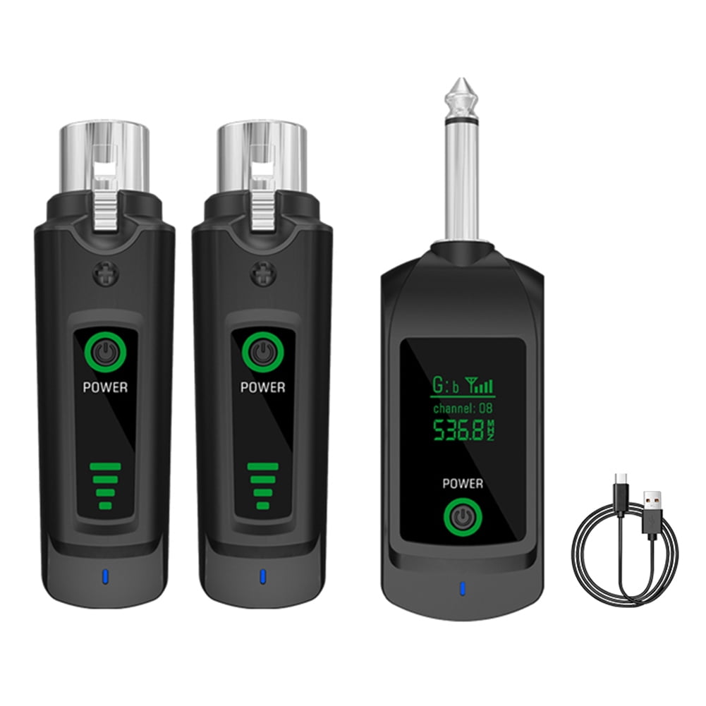 HUISZJ Wired To Wireless Microphone System, Dynamic Handheld Microphone ...