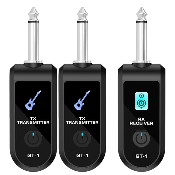 HUISZJ Wireless Guitar Transmitter Receiver, 2.4G Guitar Pickups with Precise Sound, Wireless Guitar System for Guitar Bass Electric Instrument