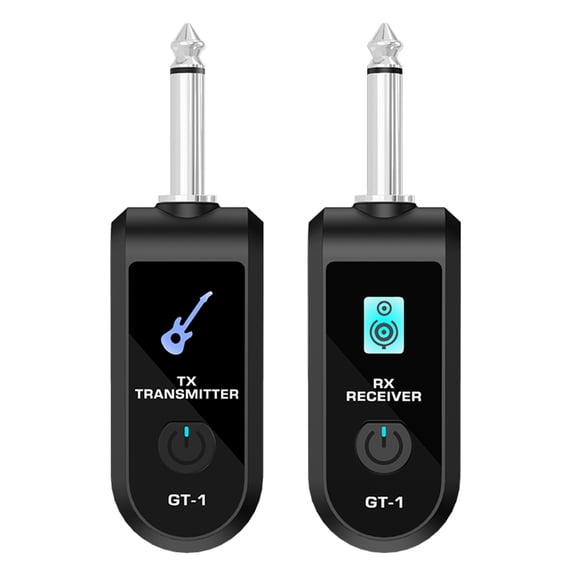 HUISZJ Wireless Guitar Transmitter Receiver, 2.4G Guitar Pickups with Precise Sound, Wireless Guitar System for Guitar Bass Electric Instruments