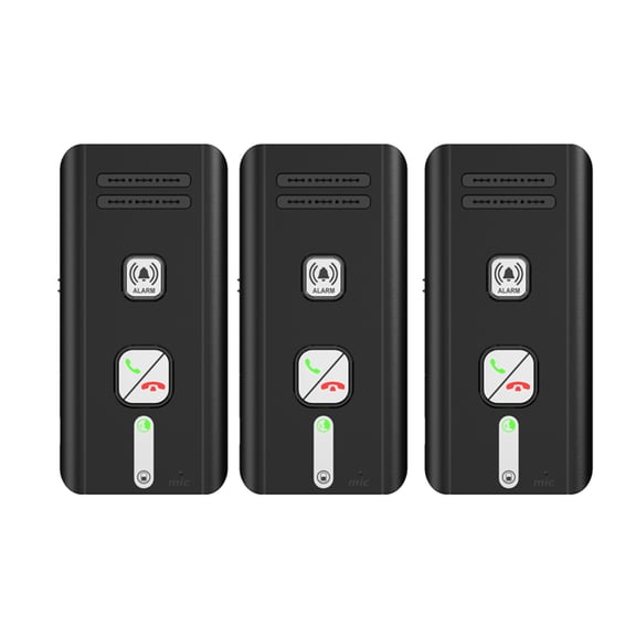 HUISZJ Wireless Intercom System, Wall Mount Voice Sender&Reciever Emergency Walkie-Talkie, 2 Way 500M Magnetic Emergency Wireless Intercom System for Seniors Elderly Parents