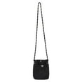 thumbnail image 1 of HUISZJ Women Shoulder Bag, Casual Soft Cloth Drawstring Shoulder Bag, Wear Resist Small Nylon Crossbody Bag Phone Bag for Travel Commute Work (Black), 1 of 10