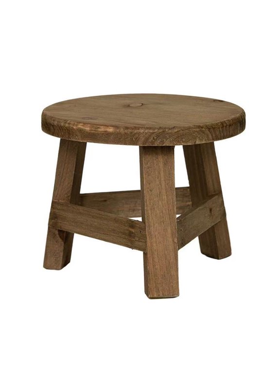 Wooden Stand, Multi-Function High Stool Stand, Paulownia Wood Potting Base for Garden Courtyard Yard Lawn