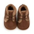 thumbnail image 1 of HUITKMM Baby Winter Shoes for Walking Warm Lined Shoes with Rubber Sole Baby Shoes for 0 18 Months, 1 of 2