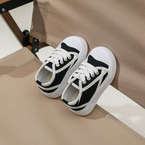 HUITKMM Boys Sneakers for Toddlers 1 4 Years Lightweight Breathable Canvas Casual Shoes for Kids Non Comfortable Everyday Outdoor Play