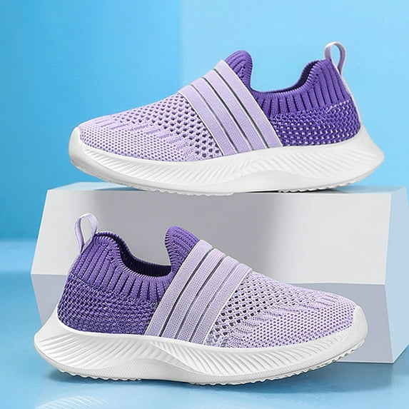 HUITKMM Children's Lightweight Breathable Sports Shoes Lace Up Running Sneakers