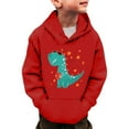 thumbnail image 1 of HUITKMM Cool Jackets Dinosaur Print Children's Hoodie Fashion Casual Pocket Decoration Hoodie for Boys and Girls Plus Hoodie, 1 of 3