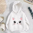 thumbnail image 1 of HUITKMM Girls Casual Cartoon Animal Print Hooded Pullover Sweatshirt Sports Tracksuit Top, 1 of 2