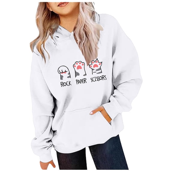 HUITKMM Girls Casual Hooded Pullover Sweatshirt with Pocket for Sports and Everyday Wear 3092
