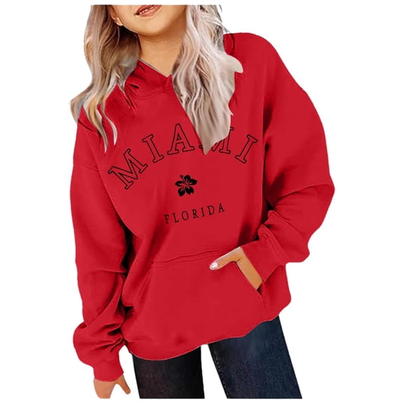 HUITKMM Girls Christmas Holiday Pattern Print Letter Hooded Sweatshirt for Festive Seasonal Comfort 3872