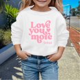 thumbnail image 1 of HUITKMM Girls Crewneck Printed Long Sleeve Sweatshirt Soft Casual Pullover Top for Everyday Wear, 1 of 3