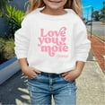thumbnail image 1 of HUITKMM Girls Crewneck Printed Long Sleeve Sweatshirt Soft Casual Pullover Top for Everyday Wear, 1 of 3