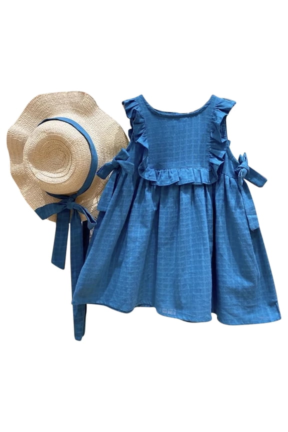 Girls Dresses Children's Clothing Girls' Summer French High End Dress Little Girls' Fashionable Lace Dress