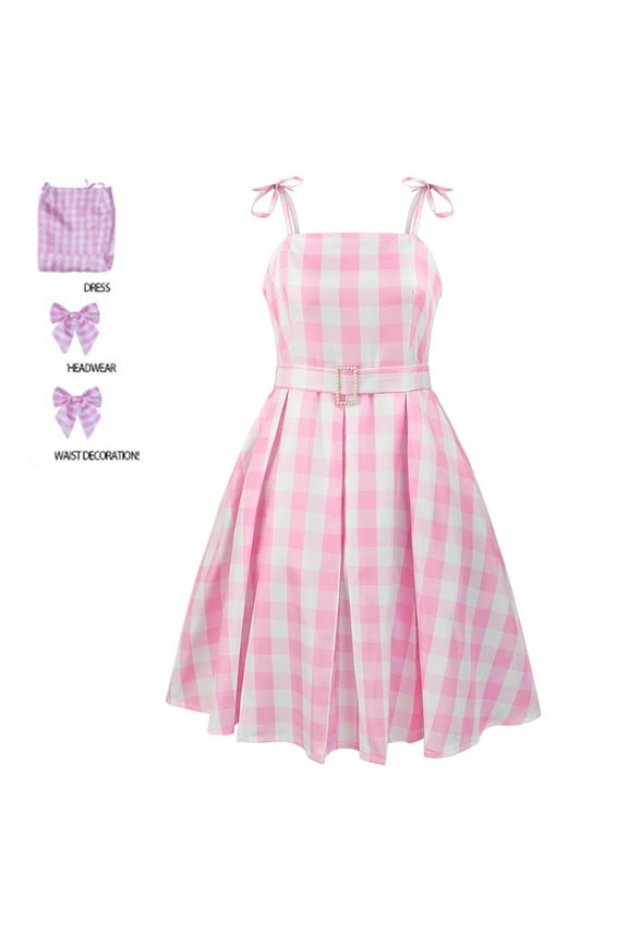 Girls Dresses Children's and Linen Lace Dress Vest Dress Sleeveless Dress Dress Little Girl Fashion Dress for Children From 1 To 6 Years Old