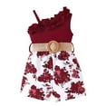 thumbnail image 1 of HUITKMM Girls Dresses and Toddler Girls Letter Printed Christmas Dress Long Sleeved Plaid Mesh Patchwork Dress Set, 1 of 8