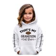 thumbnail image 1 of HUITKMM Girls Long Sleeve Graphic Hooded Sweatshirt Soft Pullover Top with Cute Personality Design for Kids Casual Wear, 1 of 2