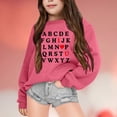 thumbnail image 1 of HUITKMM Girls Valentine's Day Themed Long Sleeve Printed Hooded Sweatshirt with Crew Neck Design for Kids, 1 of 3