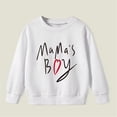 thumbnail image 1 of HUITKMM Girls Warm Pullover Letter Printed Casual Thick Round Neck Childrens Wear Outwear Sweatshirt, 1 of 3