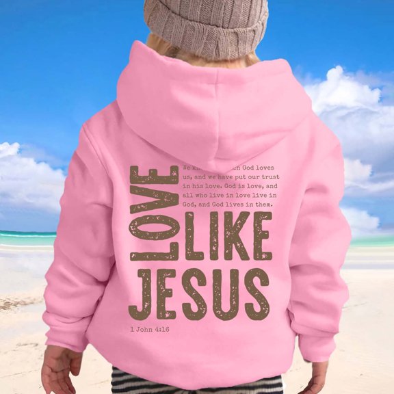 HUITKMM Girls Winter Casual Letter Print Pullover Hoodie Round Neck Sweatshirt for Outdoor Activities and Daily Comfort 5268