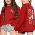 thumbnail image 1 of HUITKMM Girls Winter Warm Casual Crewneck Pullover Hoodie Soft Comfortable Daily Wear with Sneakers for Kids Age 3-14 Years, 1 of 6